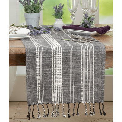 Striped 100% Cotton Table Runner