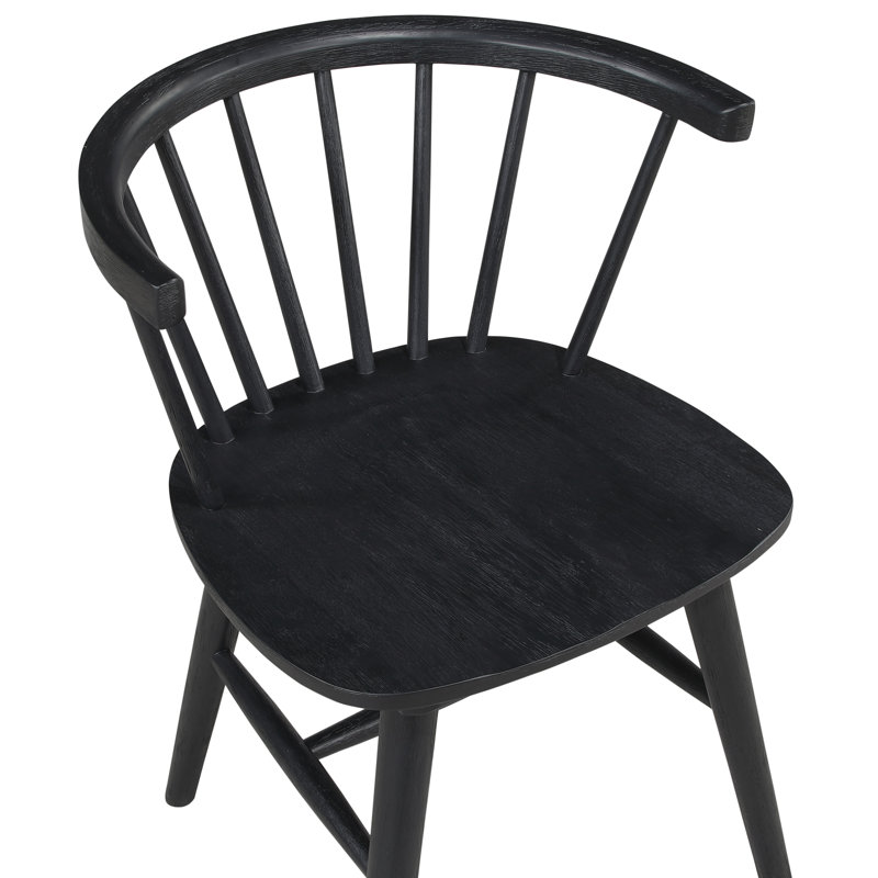 Chaise d'appoint Meili Windsor, Noir