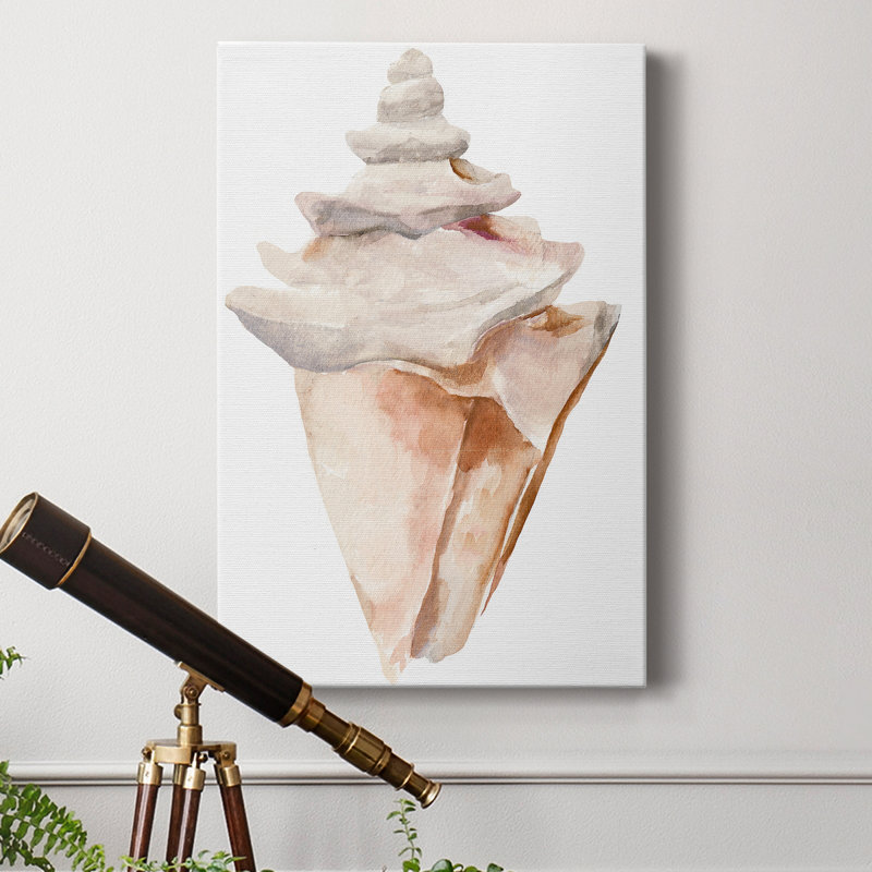 Coquillage III - impression sur toile tendue, H 60 po x l 40 po x P 1 po