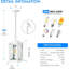 Luminaire suspendu d'extérieur câblé 10 po-100015607