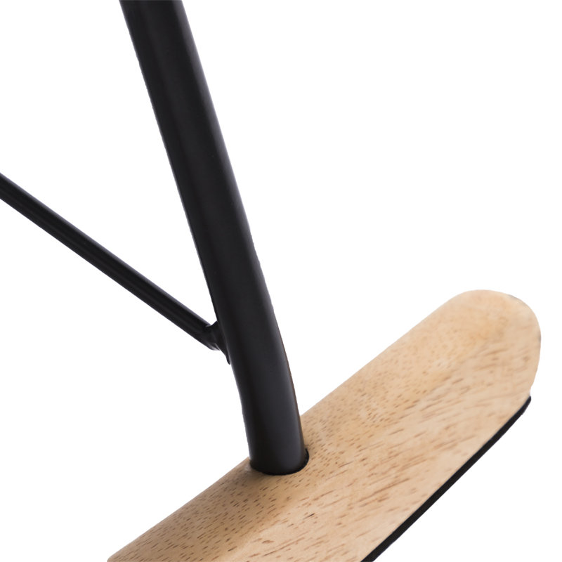 Israel Metal Rocking Chair, Dark Grey, Velvet