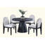 Chaise d'appoint ergonomique en tissu blanc