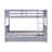 Full Over Full Bunk Bed with 2 Drawers, Ladder & Guardrails, Convertible to 2 Full Beds, Rubberwood Frame,Grey-186576646-176827892