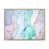Toile avec cadre flottant brun