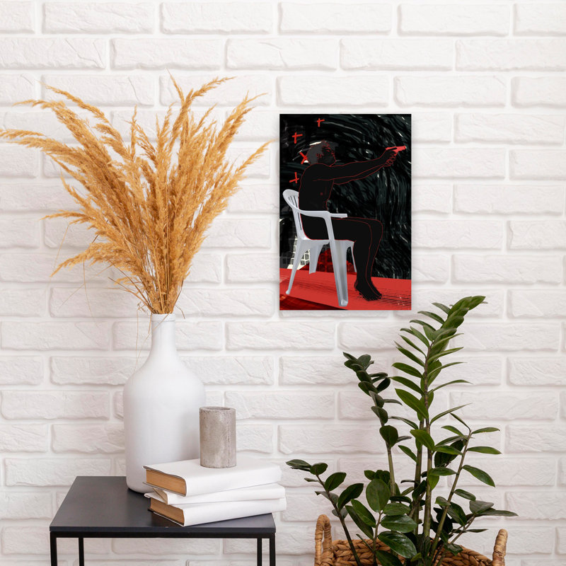 Art contemporain, art contemporain abstrait, H 18 po x l 12 po