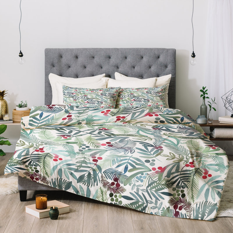 Garden Polyester Floral Comforter, Twin Comforter + 1 Standard Pillowcase