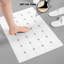 Tapis de bain pour baignoire texturée: Tapis de bain en silicone Tapis de douche pliable antidérapant sans ventouses 28 x 17,7 pouces - Blanc