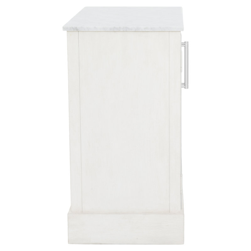 Camille Bar Cabinet, Linen/Antique Pewter