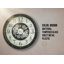Horloge, 30 po, mécanisme d'engrenage, grande horloge murale, brun, transitionnel