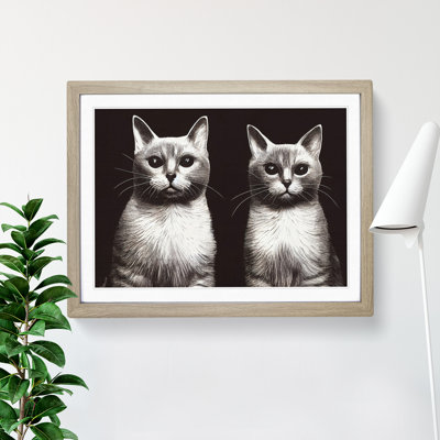 Two Cats Vol.2 - Framed Print