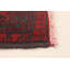 Tapis rouge en laine noué à la main de conception unique 4 pi 11 po x 6 pi 8 po Monna