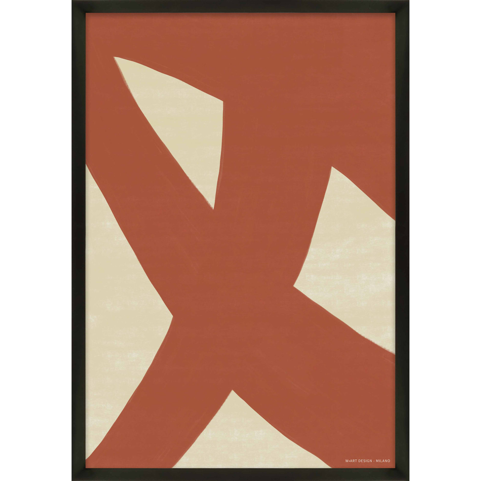 Depner Form & Fusion 3, Black Framed Paper, 50" H x 35" W x 1.25" D