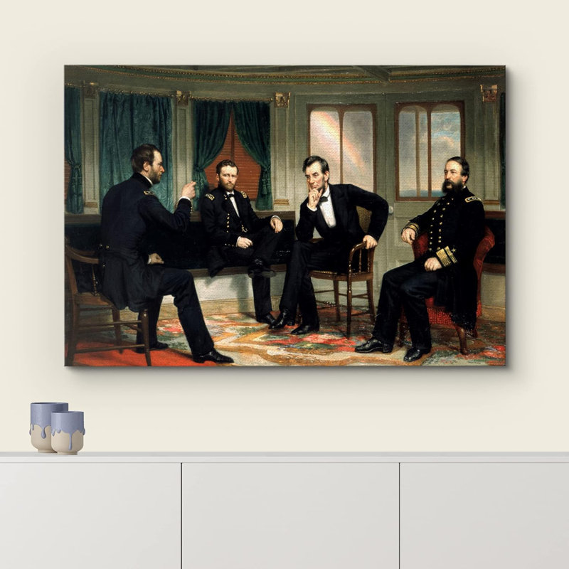 George Peter The Peacemakers On Canvas by George Peter Healy Print