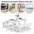 Julian High Density Polyethylene Outdoor Dining Stool 4-Piece Set