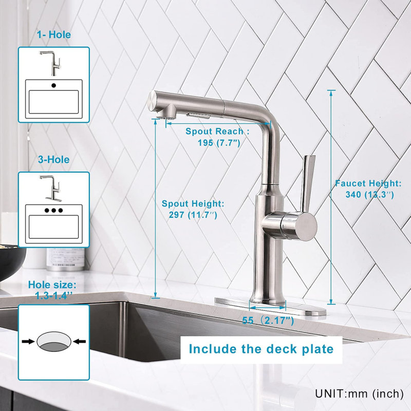 XWSI Pull Out Touch Kitchen Faucet