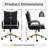 Leather Upholstered Swivel Office Chair-252903566