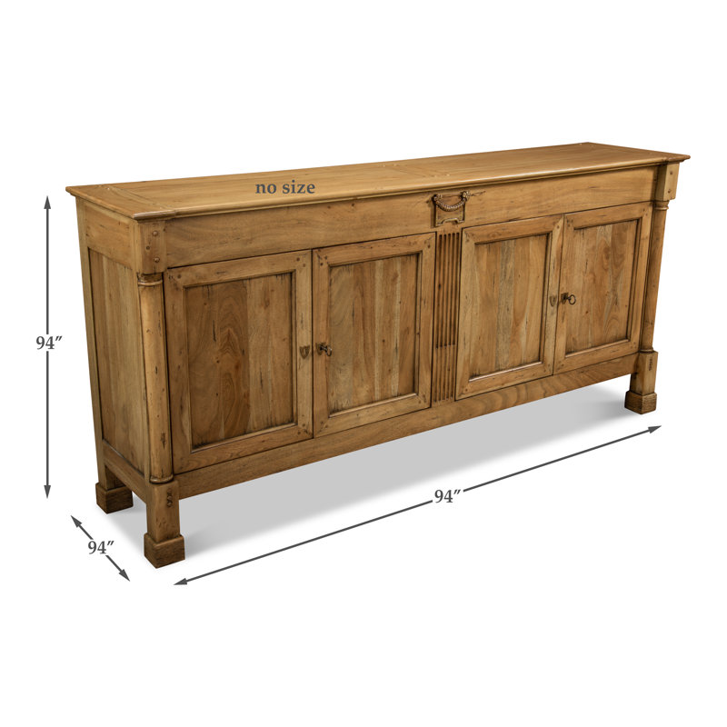 Carreiro 79'' W Solid Wood Sideboard, Driftwood