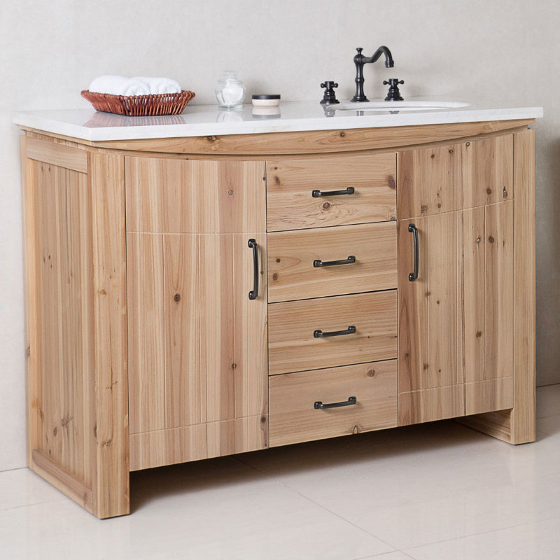 Ensemble de meuble-lavabo simple 48 po Auberon, Blanc
