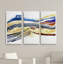 Sound Waves II-ensemble de 3 reproductions d’art sur toile tendue-958968220
