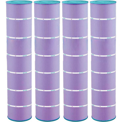 Hurricane Filters HF749404P Purple Spa Cartridge Replacement 4 Pack