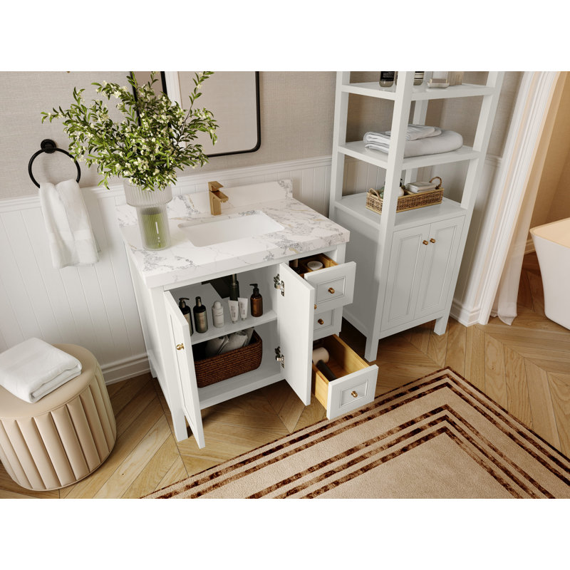 Nashville X P 22 po Meuble-lavabo central en albâtre, Albâtre , Doré Viola