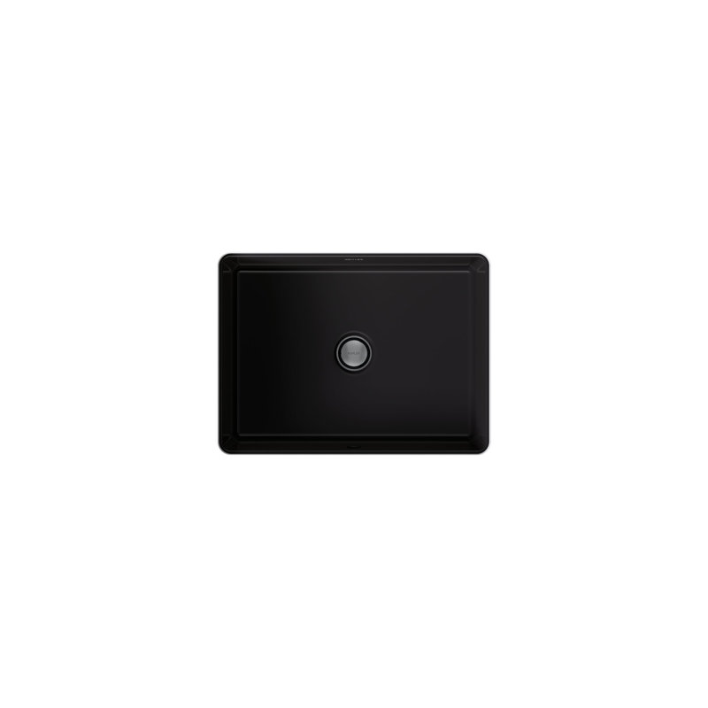Under-Mount Bathroom Sink, Black