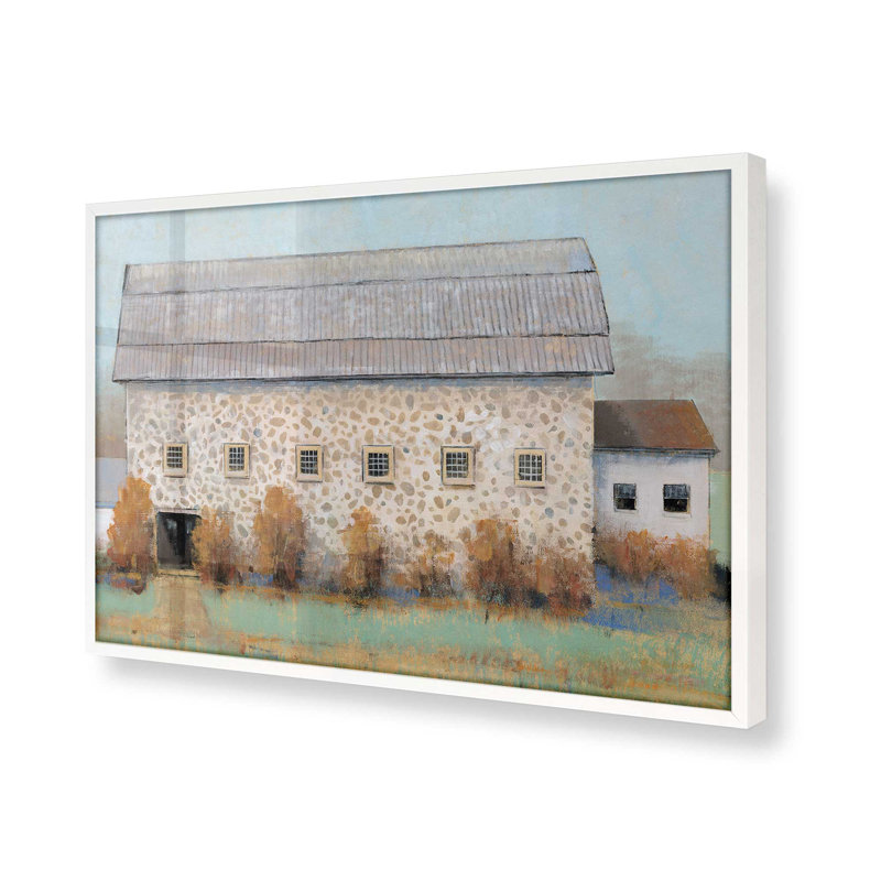 Farmstead Memories v2, H 24 po x l 36 po x P 1,25 po, Cadre blanc opaque