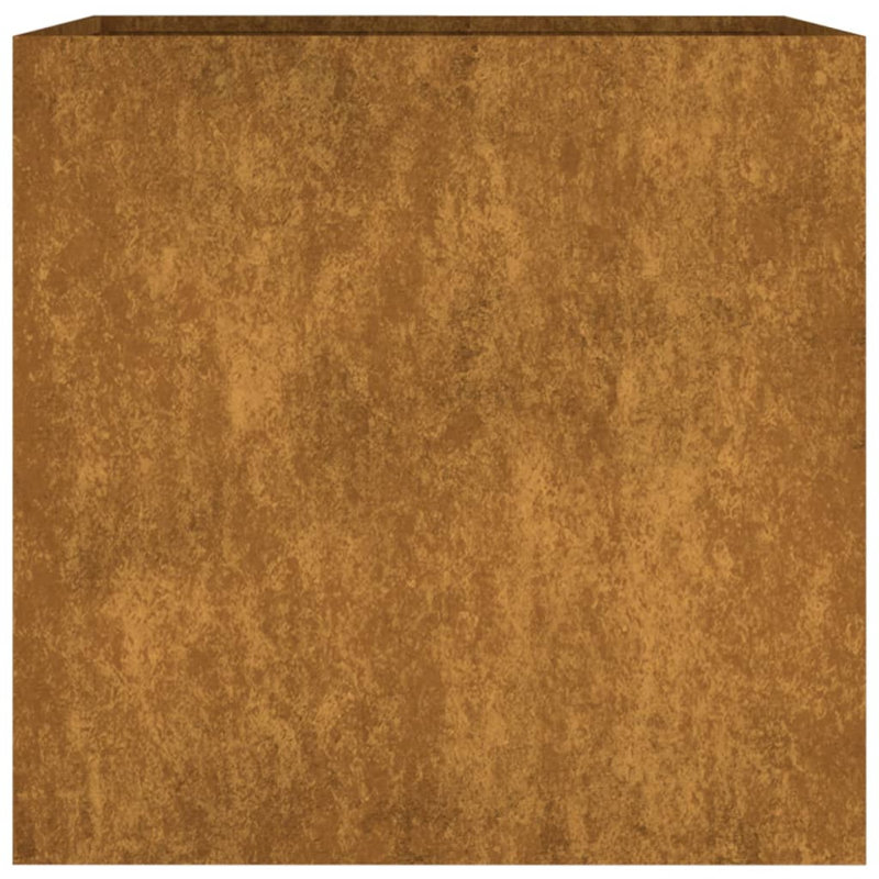 Hesston Planter Corten Steel, 40cm H x 40cm W x 41cm D