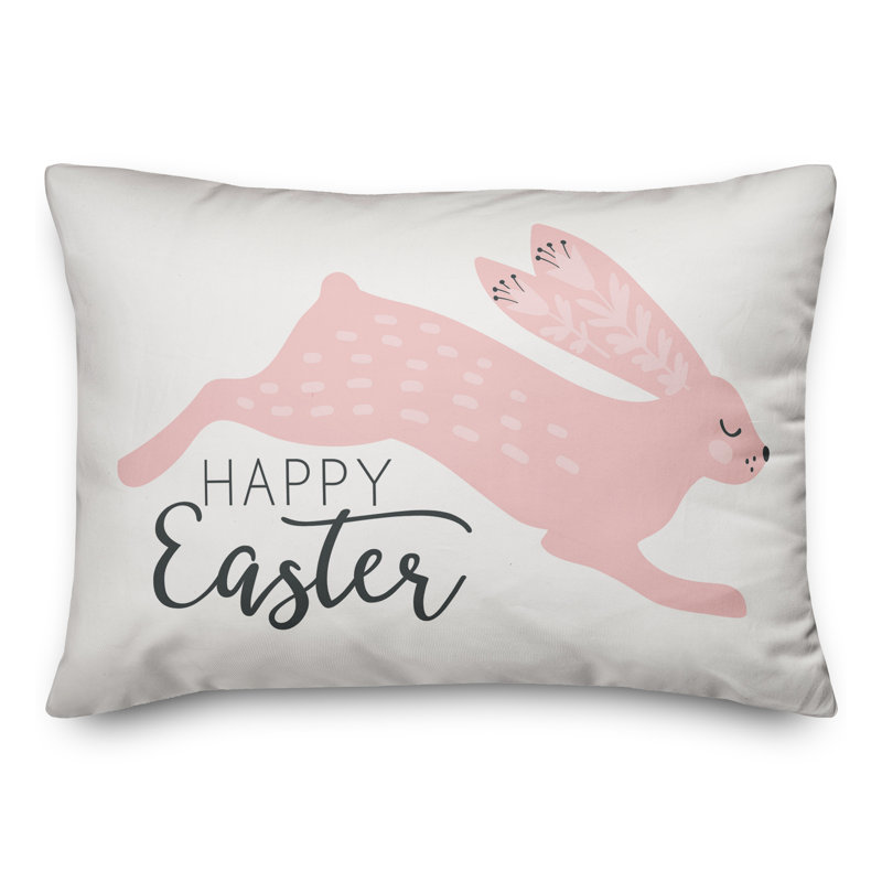  Coussin Leaping Rabbit, Rose, Pas de bourre