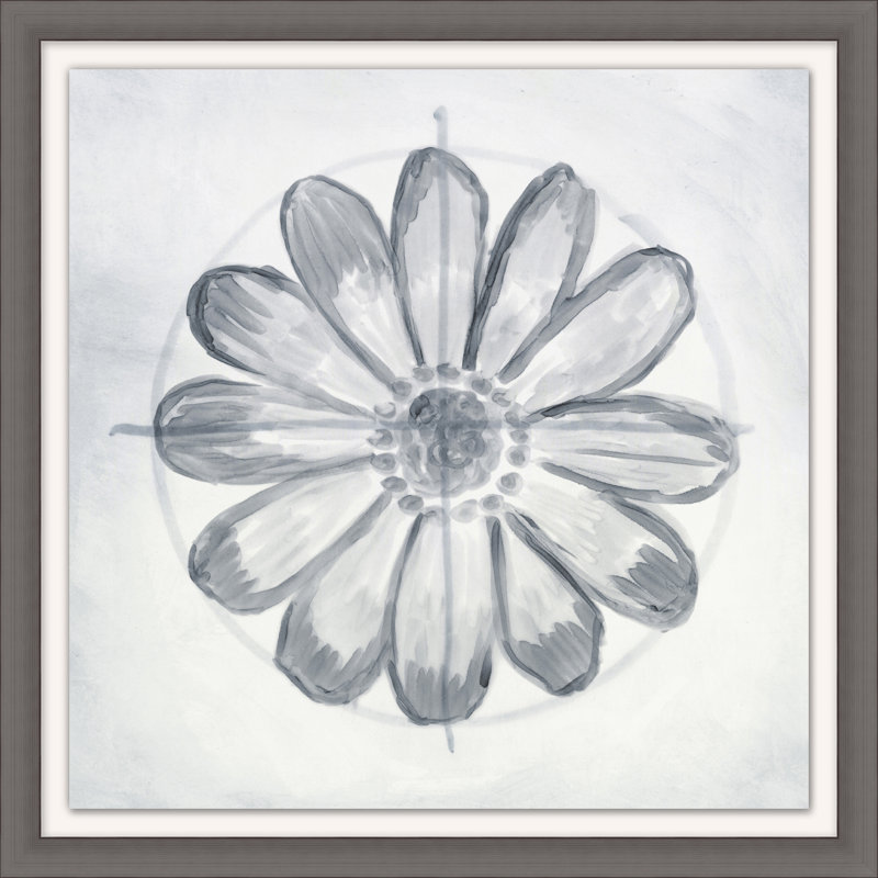 Silver Flower 2 Print
