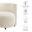 Chaise d'appoint Solis Boucle en ivoire naturel