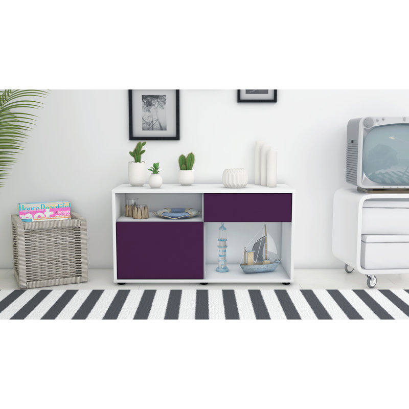 Elmer 1 - Drawer Chest of Drawers, White/Purple
