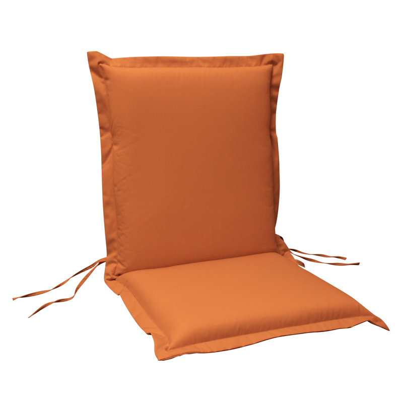 Premium Dining Chair Cushion, 9 cm H x 50 cm W x 100 cm D, Orange