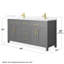 Beckett 66" Freestanding Double Bathroom Vanity with Quartz Top-965466518-965466537-965466538