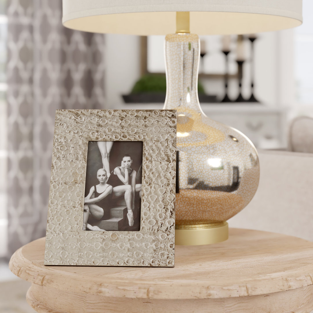 Toccoa Silver Embossed Picture Frame Ivy Bronx