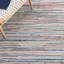 Tapis rayé en coton tissé à la main Mireia-33000764