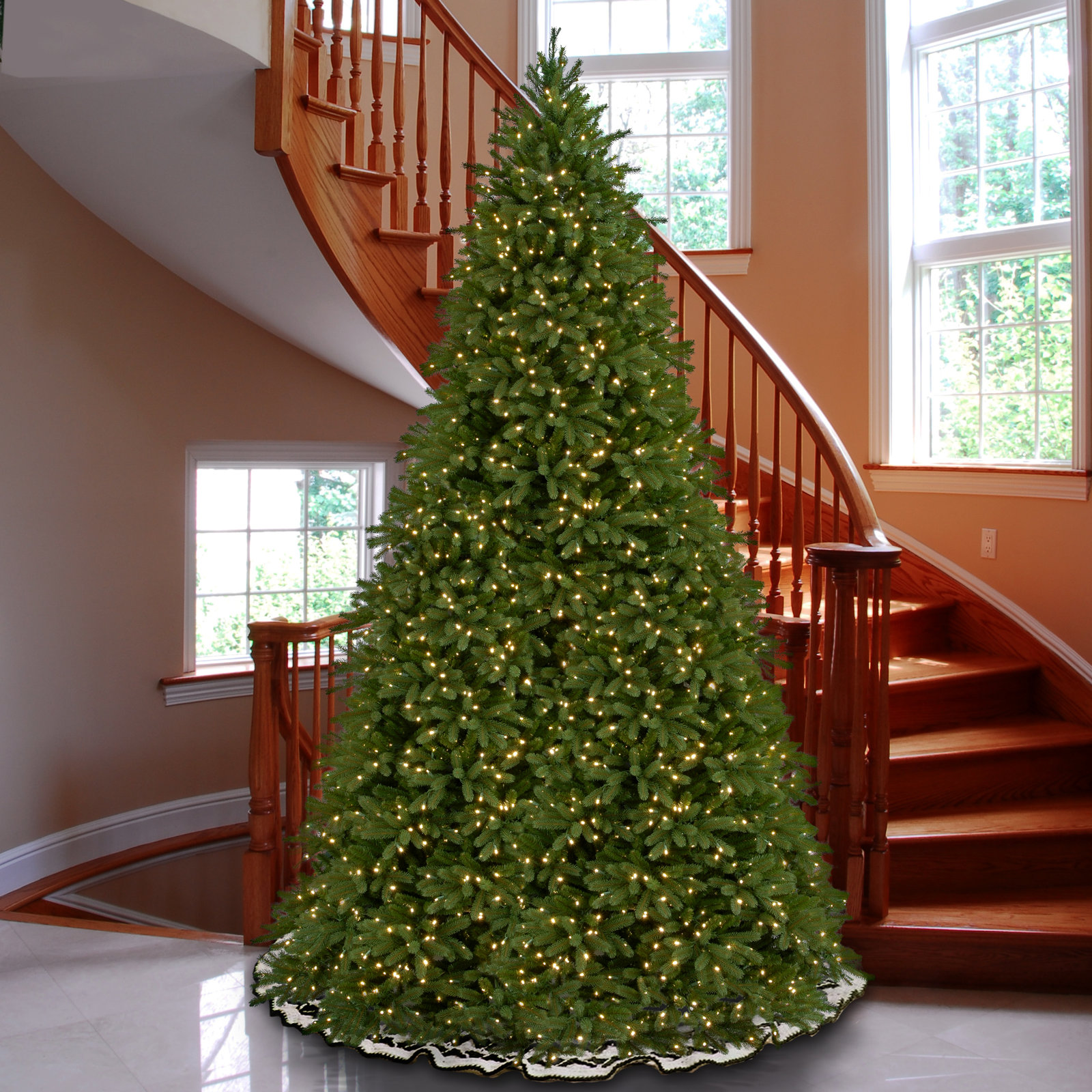 Pre-Lit Fir Christmas Tree, 12'