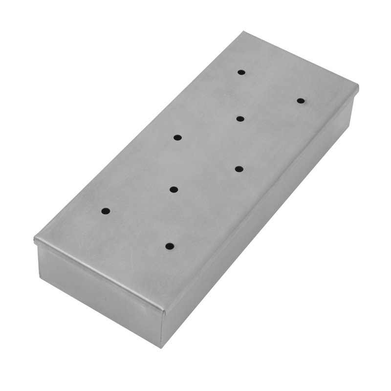 Arlmont & Co. Mikell 8.9'' W x 3.5'' D Stainless Steel Smoker Box