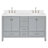 Cambridge 60.25'' Double Bathroom Vanity with Carrara Quartz Top-217022998