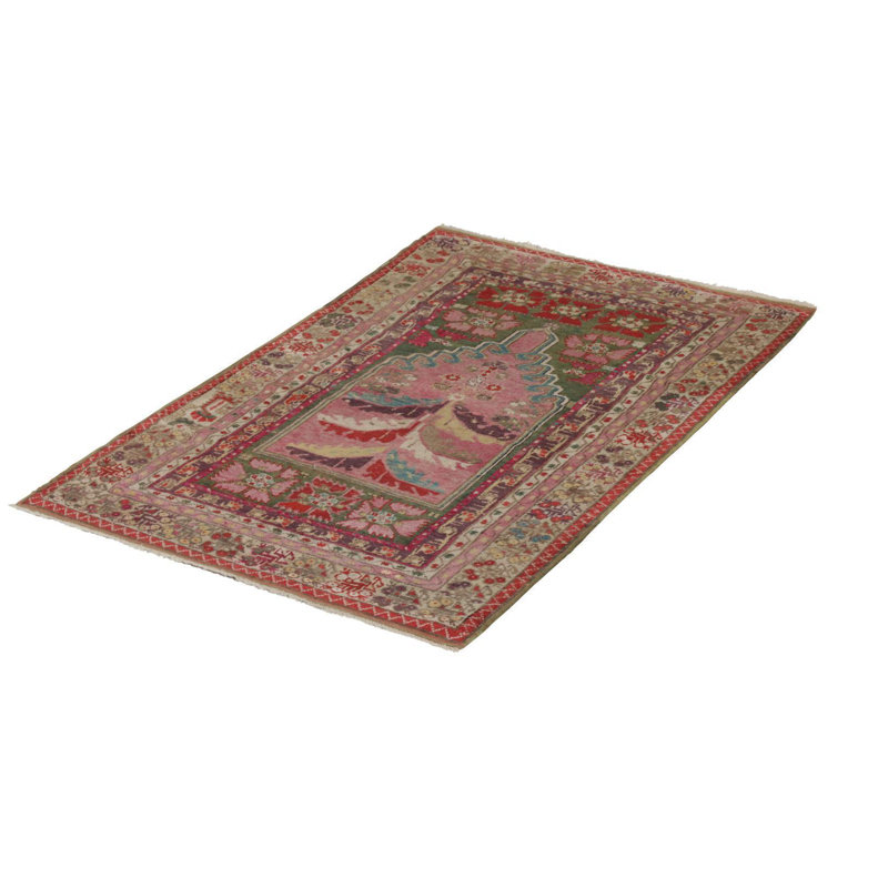 One-of-a-Kind 3'5" x 5'3" Hand Knotted Area Rug