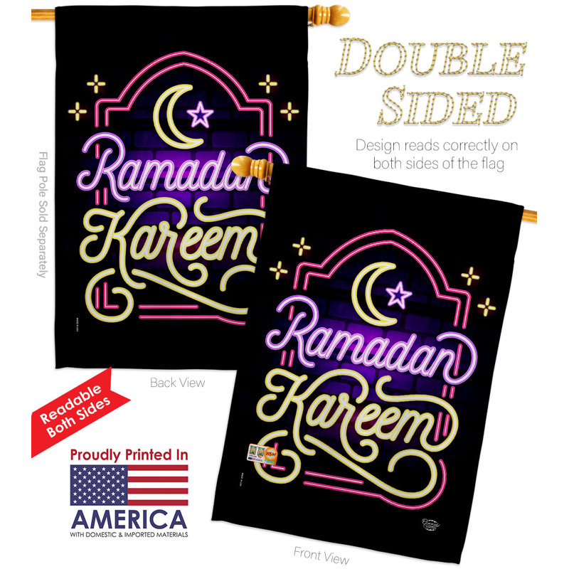 Drapeau de maison en polyester 40 x 28 po à 2 côtés