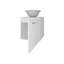 Meuble-lavabo blanc avec lavabo intégré-522099842