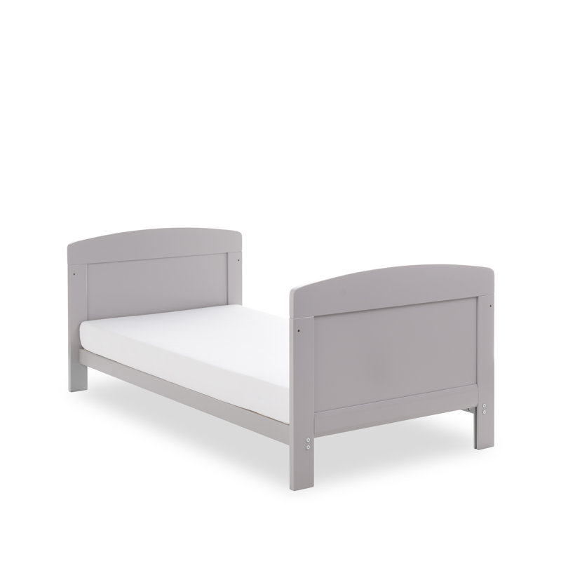Grace Cot Bed with Fibre Mattress, Warm Grey