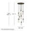 Luminaire suspendu à 9 lumières Cosette-111732580