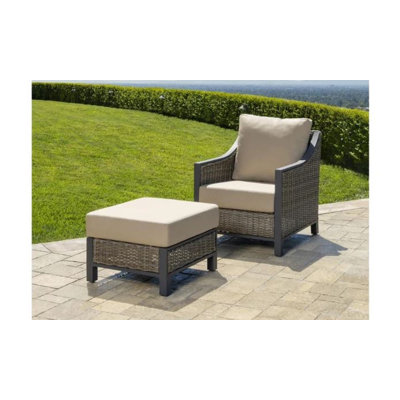 Jant Patio Chair with Sunbrella Cushions with Ottoman -  Red Barrel StudioÂ®, 021AB527C16C4BDE827A32B0C197CCB1