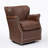 26.4'' W Genuine Leather Upholstered Swivel Armchair-205881954