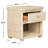 Elegant Willow 22.1'' W Rattan Nightstand – Stylish Wicker Bedside Table for Bedroom Storage & Décor