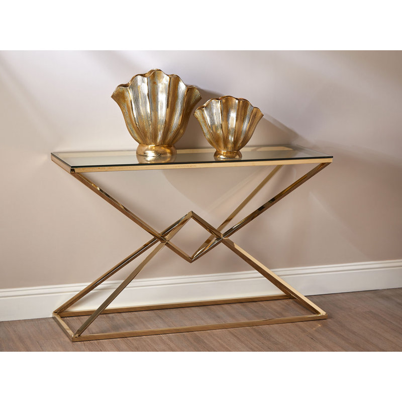 Lyly Metal Table Vase, 28cm H x 19cm W x 30cm D