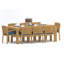 Wave Outdoor 9 - Piece Teak Dining Set