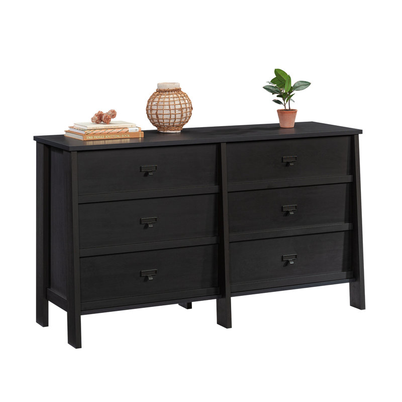 Commode, finition noire, Noir